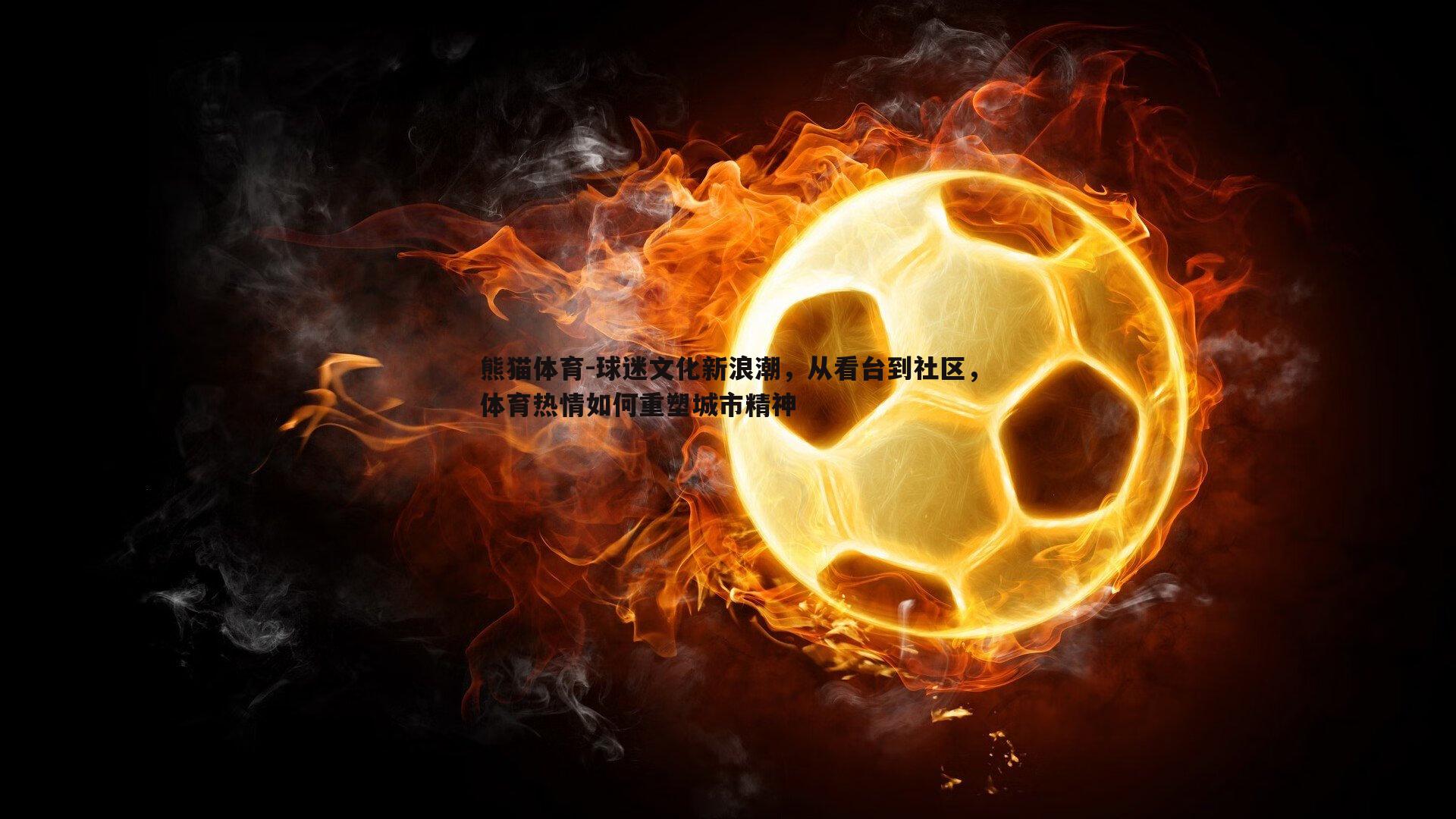 球迷文化新浪潮，从看台到社区，体育热情如何重塑城市精神